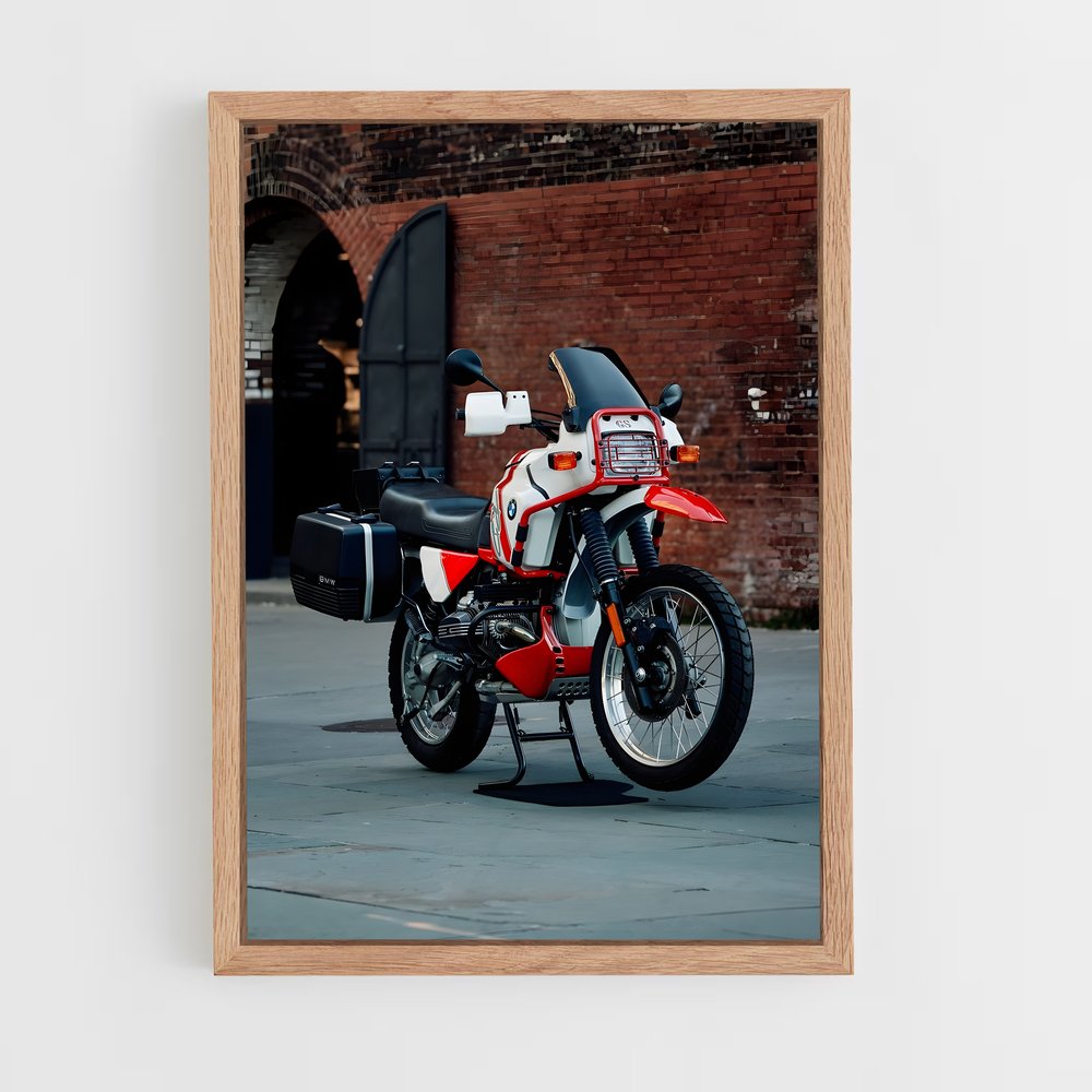 Poster Moto Rouge Énergique – affiche BMW Motorrad (vue 4)
